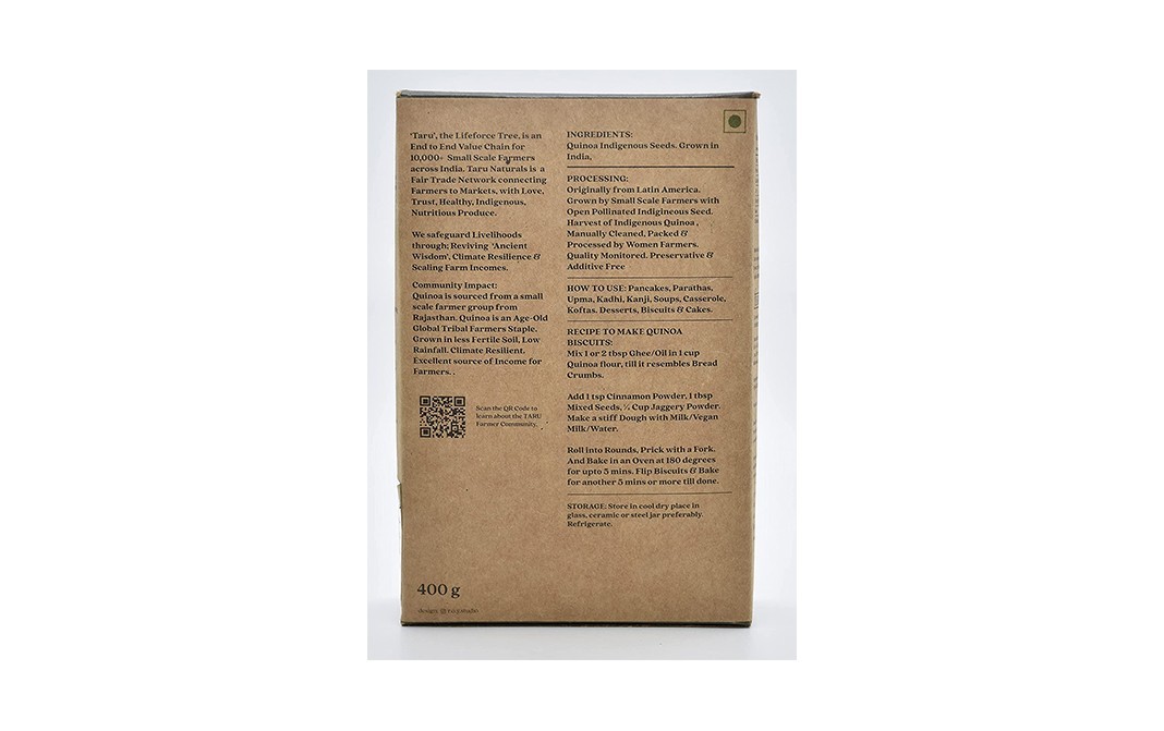 Taru Stone Ground Quinoa Flour    Pack  400 grams